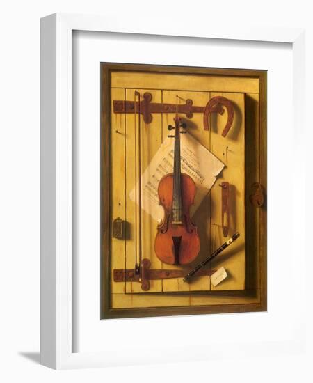 Still Life—Violin and Music, 1888-null-Framed Giclee Print