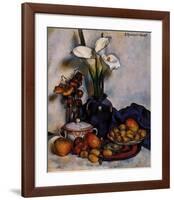 Still Life W Arum Lilies and Fruit-Stanton Macdonald-Wright-Framed Art Print