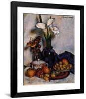 Still Life W Arum Lilies and Fruit-Stanton Macdonald-Wright-Framed Art Print