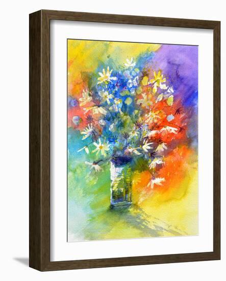 Still Life Watercolor-Pol Ledent-Framed Art Print