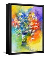 Still Life Watercolor-Pol Ledent-Framed Stretched Canvas