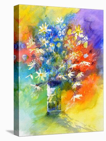 Still Life Watercolor-Pol Ledent-Stretched Canvas