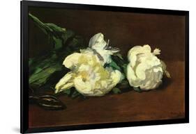 Still Life, White Peony-Edouard Manet-Framed Art Print