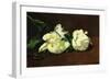 Still Life, White Peony-Edouard Manet-Framed Premium Giclee Print