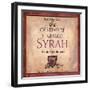 Still Life Wine Label Square VII-Mary Beth Baker-Framed Art Print