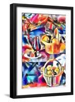 still life with a basket II,2017-Alex Caminker-Framed Giclee Print