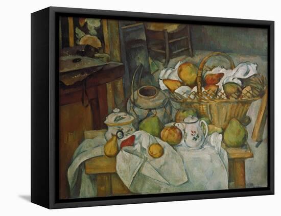 Still Life with a Basket of Fruit, 1888/90-Paul Cézanne-Framed Stretched Canvas