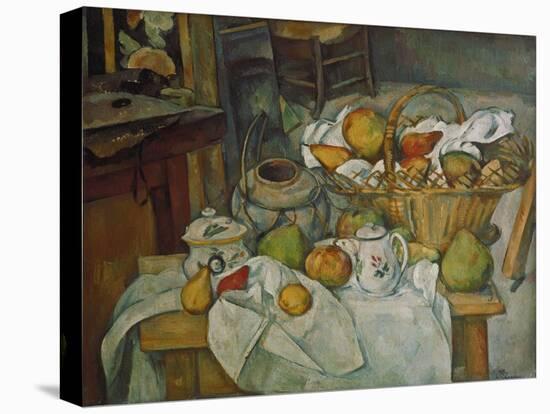 Still Life with a Basket of Fruit, 1888/90-Paul Cézanne-Stretched Canvas