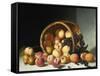 Still Life with a Basket of Fruit-Soren Emil Carlsen-Framed Stretched Canvas