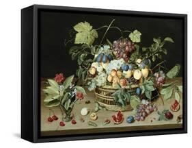 Still Life with a Basket of Fruit-Isaac Soreau-Framed Stretched Canvas