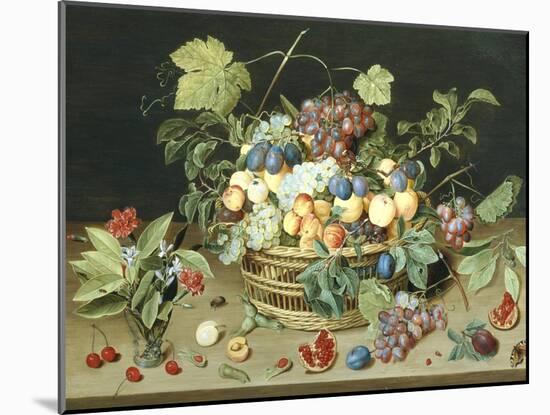 Still Life with a Basket of Fruit-Isaac Soreau-Mounted Giclee Print