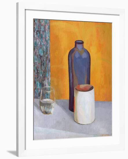 Still Life with a Blue Bottle, 1917-Roger Eliot Fry-Framed Giclee Print