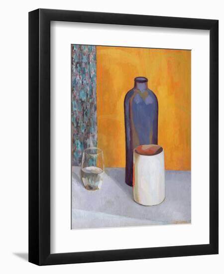 Still Life with a Blue Bottle, 1917-Roger Eliot Fry-Framed Giclee Print