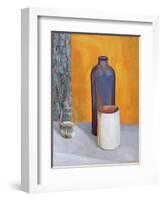 Still Life with a Blue Bottle, 1917-Roger Eliot Fry-Framed Giclee Print