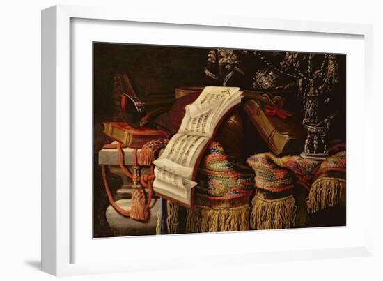 Still Life with a Book of Sheet Music-Francesco Fieravino-Framed Giclee Print