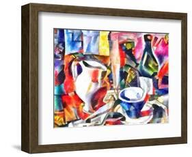 still life with a bottle,2017-Alex Caminker-Framed Giclee Print