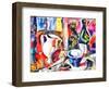 still life with a bottle,2017-Alex Caminker-Framed Premium Giclee Print