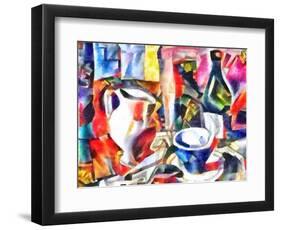 still life with a bottle,2017-Alex Caminker-Framed Premium Giclee Print