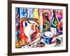 still life with a bottle,2017-Alex Caminker-Framed Giclee Print