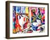 still life with a bottle,2017-Alex Caminker-Framed Giclee Print