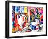 still life with a bottle,2017-Alex Caminker-Framed Giclee Print