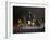 Still Life with a Bottle of Champagne and Two Glasses, with Various Fruit-null-Framed Giclee Print