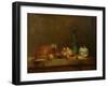 Still Life with a Bottle of Olives, 1760-Jean-Baptiste Simeon Chardin-Framed Giclee Print