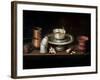 Still Life with a Bowl of Chocolate, or Breakfast with Chocolate, circa 1640-Juan De Zurbaran-Framed Giclee Print