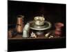 Still Life with a Bowl of Chocolate, or Breakfast with Chocolate, circa 1640-Juan De Zurbaran-Mounted Giclee Print