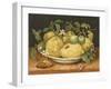 Still Life with a Bowl of Citrons, C.1640-Giovanna Garzoni-Framed Premium Giclee Print