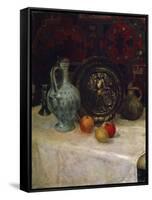 Still Life with a Brass Plate, Late 19th or Early 20th Century-Paula Modersohn-Becker-Framed Stretched Canvas