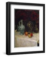 Still Life with a Brass Plate, Late 19th or Early 20th Century-Paula Modersohn-Becker-Framed Giclee Print