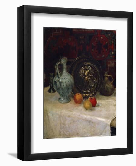 Still Life with a Brass Plate, Late 19th or Early 20th Century-Paula Modersohn-Becker-Framed Giclee Print