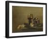 Still Life with a Broken Glass-Willem Claesz Heda-Framed Art Print