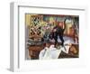 Still Life with a Cat, 1912-Jean Joveneau-Framed Giclee Print