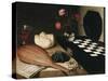 Still Life with a Chess-Lubin Baugin-Stretched Canvas