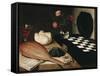 Still Life with a Chess-Lubin Baugin-Framed Stretched Canvas