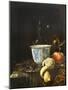 Still Life with a Chinese Porcelain Bowl, 17Th Century (Oil on Canvas)-Willem Kalf-Mounted Giclee Print