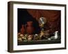 Still Life with a Clock, 1652-Antonio Pereda y Salgado-Framed Giclee Print