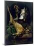 Still Life with a Dead Hare, Partridges and Other Birds in a Niche, C.1675 (Oil on Canvas)-Jan Weenix-Mounted Giclee Print