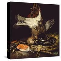 Still Life with a Dead Jay-Willem van Aelst-Stretched Canvas