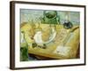 Still Life with a Drawing Board, Pipe, Onions and Sealing Wax-Vincent van Gogh-Framed Premium Giclee Print