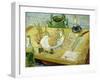 Still Life with a Drawing Board, Pipe, Onions and Sealing Wax-Vincent van Gogh-Framed Giclee Print