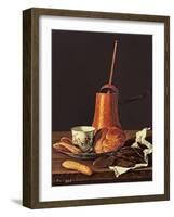 Still Life with a Drinking Chocolate Set, 1770-Luis Egidio Melendez-Framed Giclee Print