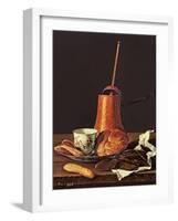 Still Life with a Drinking Chocolate Set, 1770-Luis Egidio Melendez-Framed Giclee Print