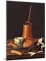 Still Life with a Drinking Chocolate Set, 1770-Luis Egidio Melendez-Mounted Giclee Print