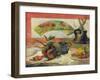 Still Life with a Fan, c.1889-Paul Gauguin-Framed Giclee Print