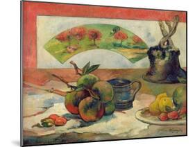 Still Life with a Fan, c.1889-Paul Gauguin-Mounted Giclee Print