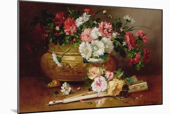 Still Life with a Fan-Eugene Henri Cauchois-Mounted Giclee Print