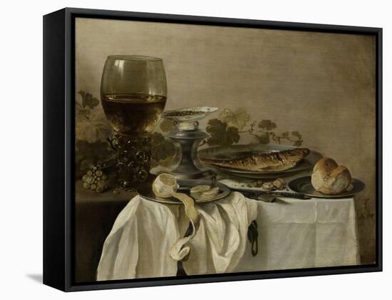 Still Life with a Fish, 1647-Pieter Claesz-Framed Stretched Canvas